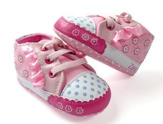ZA005# baby girl pink Stoldder first walKers home shoes size 2 3 4