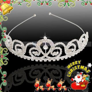 Bridal Jewelry Flower Style Rhinestone Hair Accessories Crown Headband 