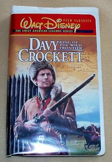 Disney Davy Crockett King of the Wild Frontier VHS Tape Great American 