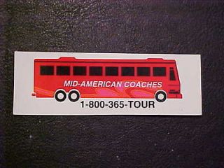   Magnet of Mid American (Missouri) Motor Coach Industries MCI Bus