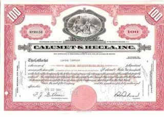 Calumet & Hecla,Inc.1960​s 100 Shares Common Stock