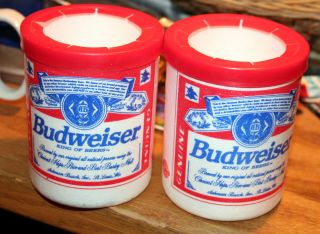 BUDWEISER BUD KOOZIE CAN BOOTLE COOLER VINTAGE INSULATED FOAM +3 