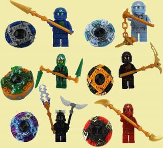   Mini Figure Ninja minifigure series Building toys with& beyblade