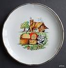 Vintage Plate Orchies Moulin de Nord France Cow and Cheeses 7 a
