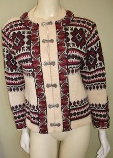 NORDSTRIKK Norwegian Wool Knit Cardigan Sweater medium M
