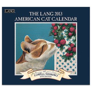   Calendar AMERICAN CAT w/ art by Lowell Herrero   Beautiful FastShip