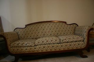 1929 Antique Victorian Style Parlor Sofa Couch Chaise