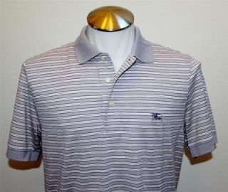 Authentic BURBERRY LONDON Mens T shirt Polo Stripes Size Small S Short 