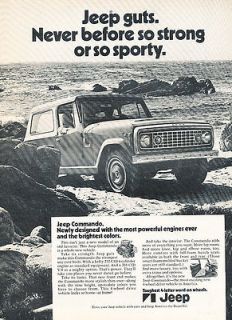 1972 Jeep Commando   Sporty   Classic Vintage Advertisement Ad D53
