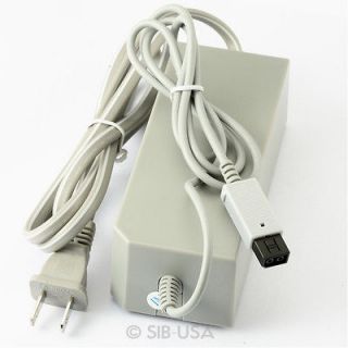 Grey AC Wall Adapter/Power Supply+Cord Cable for Nintendo Wii New