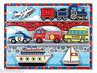   Doug 3725 Classic First Vehicles Puzzle Brand Police FIre School Bus
