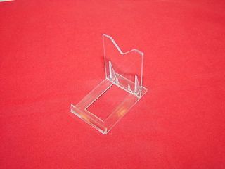 Small Adjustable/ Twist Clear Plastic Plate & Bowl Leeds Display Stand 2" 5cm 