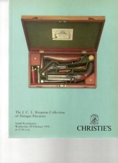 Christies Auction Catalog Knapton Collection Firearms