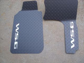 Trans AM WS.6 black Diamond METAL floor mats PLUS free matching door 