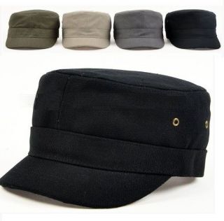 Unisex Vintage Army Military Cadet Patrol Cap Caps Hat Hats   4 Colors