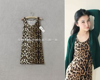   Animal Print Leopard Tank Top Casual Sleeveless Camisole N7610003