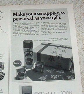 1970 ad Krylon Spray Paint Vintage Advertising PRINT AD