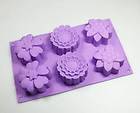   Flowers Flower Silicone Bakeware Mould Bath Bomb Soap Mold Candle