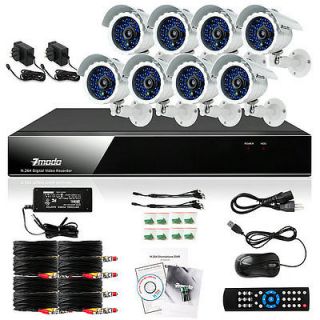   Channel DVR Outdoor CCTV Surveillance Security IR Camera System NO HD