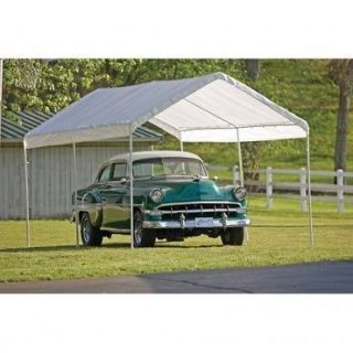   Auto Shelter 12x20x8 Portable Steel Carport Garage #62780 + Canopy
