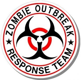 ZOMBIE OUTBREAK RESPONSE TEAM  STICKER for CARS,TRUCKS,TOOLBOXS 