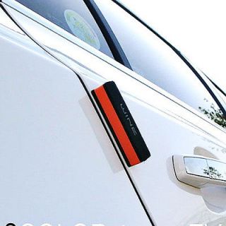 car door guard guards protection bumper accessory black and orange 