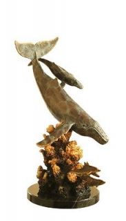 16 Bronze Humpback Whale Dolphin Gallery Sculpture