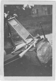 Folk musical instruments including homemade horns,homemade drum 