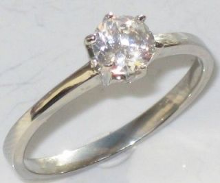 STR300 1 carat WOMENS SIMULATED DIAMOND SOLITAIRE ENGAGEMENT RING 