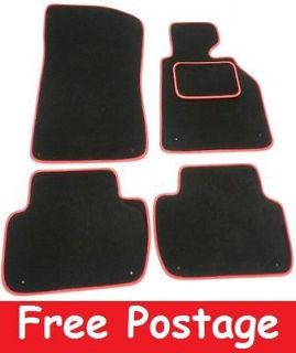 Black & Red Edge Car Mats for PEUGEOT BOXER07 bench seat B2140