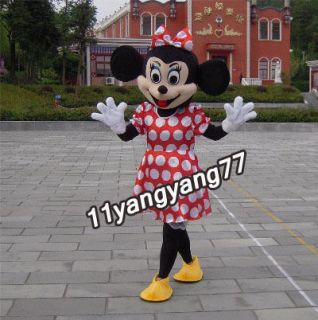 Nicely Disney Minnie Mouse Costume Character Adult Fancy Suit Mascot 