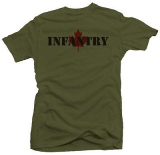 Infantry Canadian Forces Military Army New T shirt