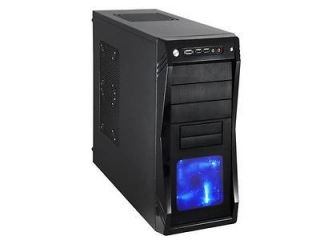   CHALLENGER Black Gaming ATX Mid Tower Computer Case, comes with Th