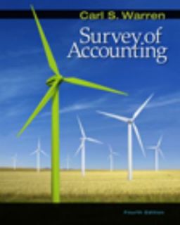 Survey of Accounting by Carl S. Warren 2008, Hardcover