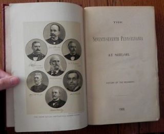 The Seventy Seventh Pennsylvania at Shiloh 1908 Civil War History of 