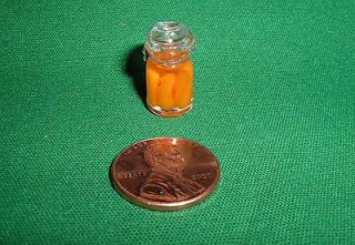 Dollhouse Miniatures Small Wonders Carrot Sticks in a Canning Jar 112 