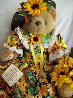 Collectable Teddy Bear/Bearly People Sunflower by C. De Rose