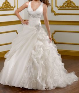 New White/Ivory Ball Gown Wedding Dresses Custom US 2+4+6+8+10+12+14 