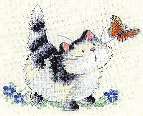   Sherry Collection PURR PLEXED Cross Stitch Chart / Pattern Only