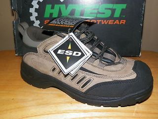 NIB Womens Hytest Steel Toe Slip Resistant ESD Shoe Szs 6 8 Reg $115 