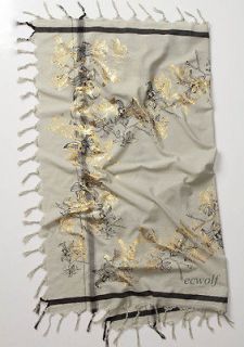    Leigh & Luca ANTHROPOLOGIE Pale Cassis Scarf Wrap Shawl Ltd Edition