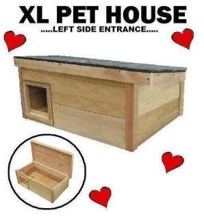   Cat Dog House puppy kitten Feral Pet kennel WARM shelter cedar XL   LS