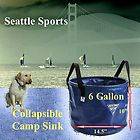 Seattle Sports Collapsible 6 Gallon Jumbo Camp Sink For Backcountry/Ou 