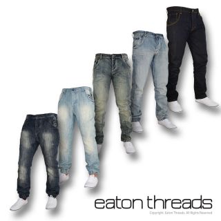   Jeans Cuffed Fashion Branded Carrot Fit size 30 32 34 36 38 01OS