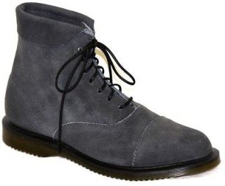 New in Box   DR MARTENS Cath Charcoal Oiled Suede Boots Womens Size 