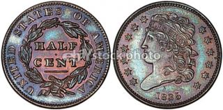 1835, Classic Head Half Cent