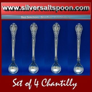   SOLID STERLING SILVER #37  CHANTILLY  SALT SPOON ( 