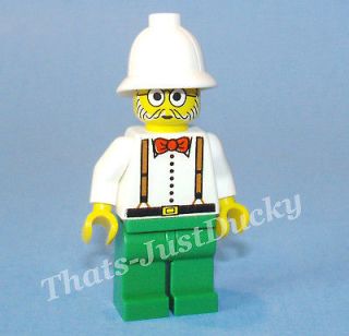 Lego minifig Dr Charles Lightning Adventurers men people toy Mini Fig 