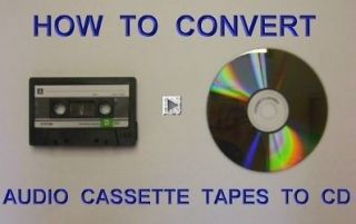 HOW TO COPY AUDIO CASSETTE TAPES and RECORDS to CD