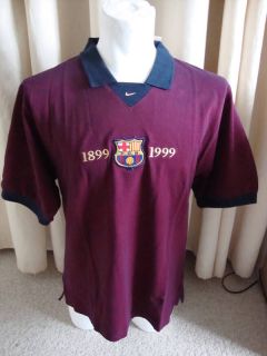 Barcelona Centenary 1899   1999 Polo Shirt BNWT (M)